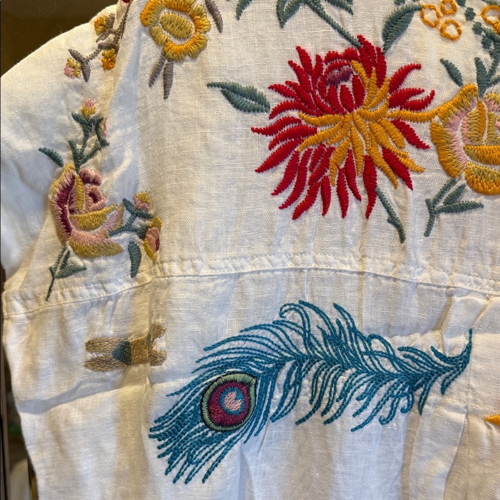 Johnny Was Dress with Detailed Unique Embroidery XL - Picture 9 of 13